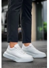 Ba0354 Günlük Bağcıklı Erkek Yüksek Taban Beyaz Erkek Spor Ayakkabı
