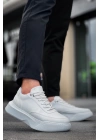 Ba0354 Günlük Bağcıklı Erkek Yüksek Taban Beyaz Erkek Spor Ayakkabı