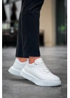 Ba0354 Günlük Bağcıklı Erkek Yüksek Taban Beyaz Erkek Spor Ayakkabı