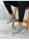 BA0355 Bağcıksız Keten Füme Klasik Corcik Erkek Ayakkabı