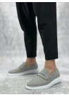 BA0355 Bağcıksız Keten Füme Klasik Corcik Erkek Ayakkabı