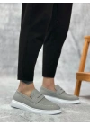 BA0355 Bağcıksız Keten Füme Klasik Corcik Erkek Ayakkabı