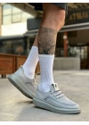 BA0375 Özel Örme Triko Tarz Gri Renk Spor Ayakkabı