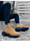 Ba0444 Bağcıksız Rahat Yüksek Taban Camel Erkek Spor Yarım Bilek Erkek Bot