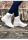 Ba0600 Bağcıklı Beyaz Boksör Unisex Spor Postal Erkek Bot