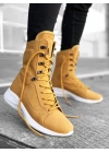 Ba0600 Bağcıklı Camel Sarı Boksör Unisex Spor Postal Erkek Bot
