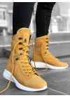 Ba0600 Bağcıklı Camel Sarı Boksör Unisex Spor Postal Erkek Bot