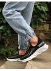 BA0602 Phantom Yüksek Taban Tarz Sneakers Siyah Beyaz Erkek Spor Ayakkabısı