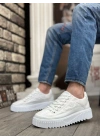 Ba0801 Boa Beyaz Yüksek Taban Erkek Erkek Spor Ayakkabı