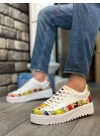 Ba0801 Boa Yüksek Taban Renk Desenli Erkek Erkek Spor Ayakkabı