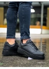 Ba0802 Boa Siyah Renk Siyah Yüksek Taban Erkek Erkek Günlük Ayakkabı
