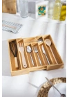 Bambu Ayarlanabilir Çekmece içi Kaşıklık & Çekmece İçi Organizer  (25*35*5 / 39*35*5)