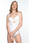 BEYAZ MI Emay 2023 Göğsü Açık Body Korse
