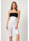 BEYAZ MI Emay 2044 Yüksek Bel Double Uzun Paçalı Korse