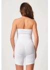 BEYAZ MI Emay 2087 Önden Agraflı Paçalı Korse