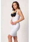 BEYAZ MI Emay 2915 Agraflı Yelek Karyoka Destekli Boy Korse