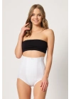 BEYAZ MI Emay 2920 Yüksek Bel Karın Desteklı Slip Lazer Korse