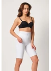 BEYAZ MI Emay 2923 Yüksek Bel Karyokalı Paçalı Lazer Korse