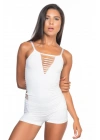 BEYAZ MI Emay 5037 İp Askılı Fantazi Atlet Korse