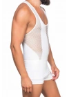 BEYAZ MI Emay E1009 Fileli Erkek Korse Atlet