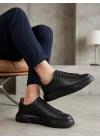 BLF-010 Erkek Sneaker Günlük Casual Spor Ayakkabı Siyah Taban