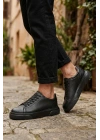 BLF-010 Erkek Sneaker Günlük Casual Spor Ayakkabı Siyah Taban