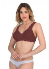BORDO MI Emay 178 B Balenli Dantelli Sütyen
