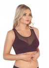 BORDO MI Emay 4028 Seamless Tül Toparlayıcı Büstiyer