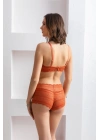 BRALET SÜTYEN BOXER TAKIM KİREMİT (MGP31813)