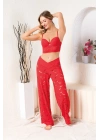 BRALET SÜTYEN, SLİP KÜLOT VE PANTOLON TAKIM KIRMIZI (MGP32194)