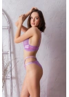 BRALET SÜTYEN  VE SLİP KÜLOT TAKIM LİLA (MGP32101)