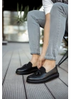 CH002 - CST Loafer Pelle Erkek Ayakkabı SIYAH