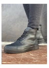 Ch029 Cst Vulcanized Lace Up Erkek Siyah Erkek Bot