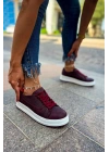 Ch043 Cbt Cowien Kadın Ayakkabi Bordo Kadın Spor Ayakkabı