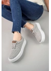 Ch173 Kbt Velluto Kadın Ayakkabı Gri Kadın Spor Ayakkabı