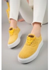 Ch173 Kbt Velluto Kadın Ayakkabı Sari Kadın Spor Ayakkabı