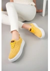 Ch173 Kbt Velluto Kadın Ayakkabı Sari Kadın Spor Ayakkabı
