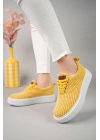 Ch173 Kbt Velluto Kadın Ayakkabı Sari Kadın Spor Ayakkabı
