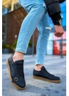 CH191 - CKT Side Buckle Erkek Ayakkabı SIYAH