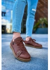 CH191 - CKT Side Buckle Erkek Ayakkabı TABA
