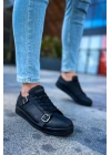 Ch191 Cst Side Buckle Erkek Ayakkabı Siyah Erkek Günlük Ayakkabı