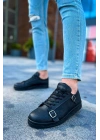 Ch191 Cst Side Buckle Erkek Ayakkabı Siyah Erkek Günlük Ayakkabı