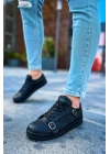 Ch191 Cst Side Buckle Erkek Ayakkabı Siyah Erkek Günlük Ayakkabı