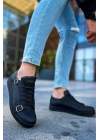 Ch191 Cst Side Buckle Erkek Ayakkabı Siyah Erkek Günlük Ayakkabı