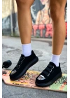 Ch251 Sst Mirror Suede Kadın Ayakkabı Siyah Kadın Spor Ayakkabı