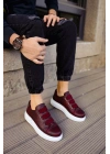 Ch253 Cbt Mirror Non Erkek Ayakkabı Bordo Erkek Günlük Ayakkabı