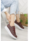Ch253 Cbt Mirror Non Kadın Ayakkabı Bordo Kadın Spor Ayakkabı