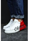 Ch254 Cbt Pittura Erkek Ayakkabı 427 Beyaz Kirmizi Chekich Erkek Spor Ayakkabı