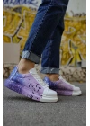 Ch254 Cbt Pittura Erkek Ayakkabı 447 Beyaz / Mor Erkek Spor Ayakkabı