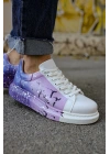 Ch254 Cbt Pittura Erkek Ayakkabı 447 Beyaz / Mor Erkek Spor Ayakkabı